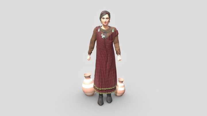 Dame de Salquenen 4 3D Model