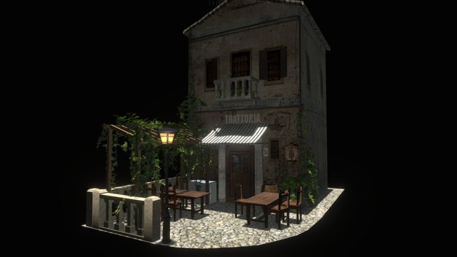 Italian Restaurant 3D Model