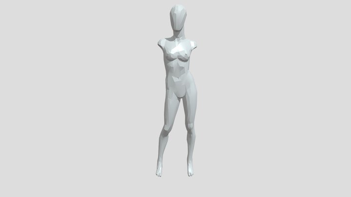 female humanoid mannequin 3D Model