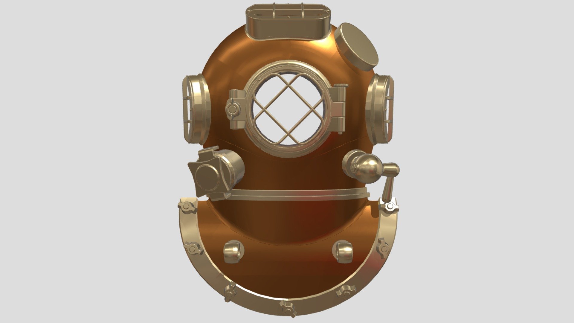 Diving Helmet Wall Decor - 3D model by PikNik (@PikNik91) [a4de6ef ...