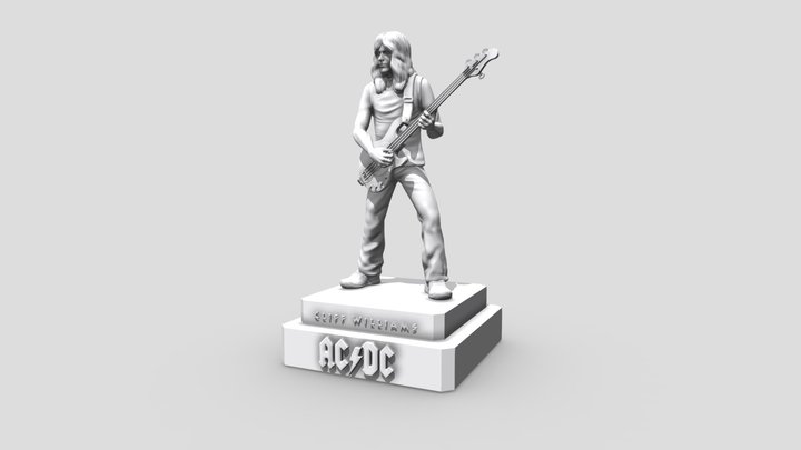 cliff williams ACDC - 3Dprinting 3D Model