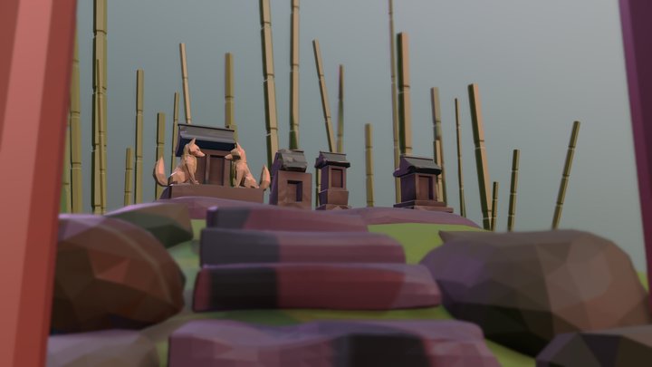 Inari Shrine 3D Model