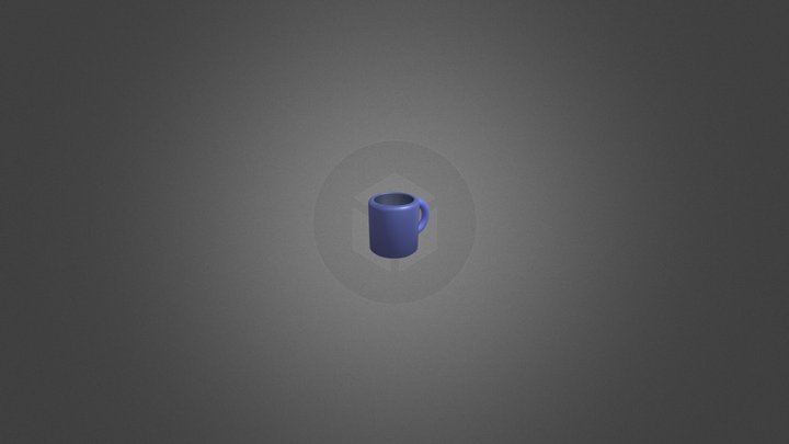Blue Mug 3D Model