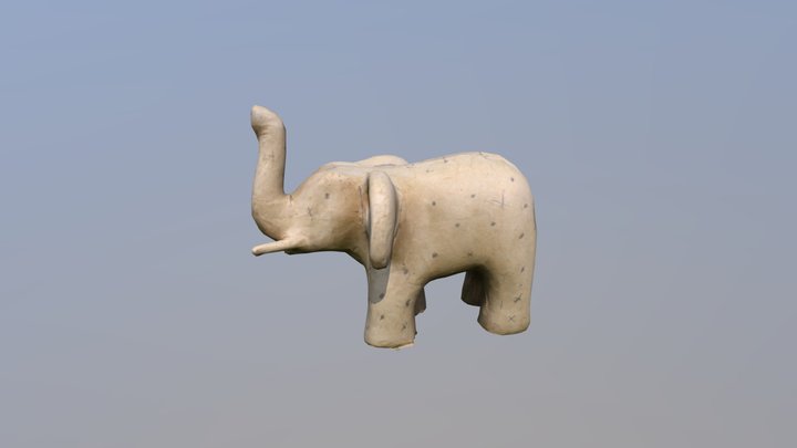 Paper elephant 3D Model