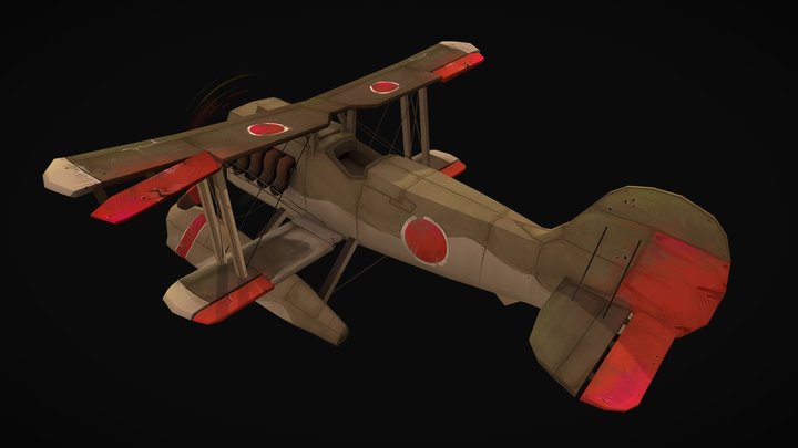 DAE Rustairborn - Heinkel He-51 3D Model