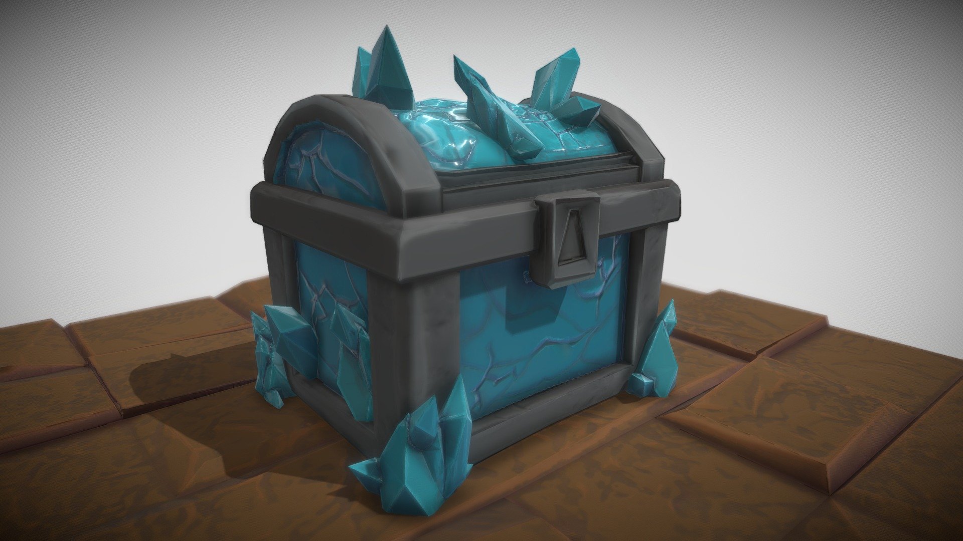 Stylized Ice Crystal Chest