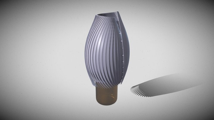 Abstract Lantern Whisky Bottle Sleeve 2 3D Model