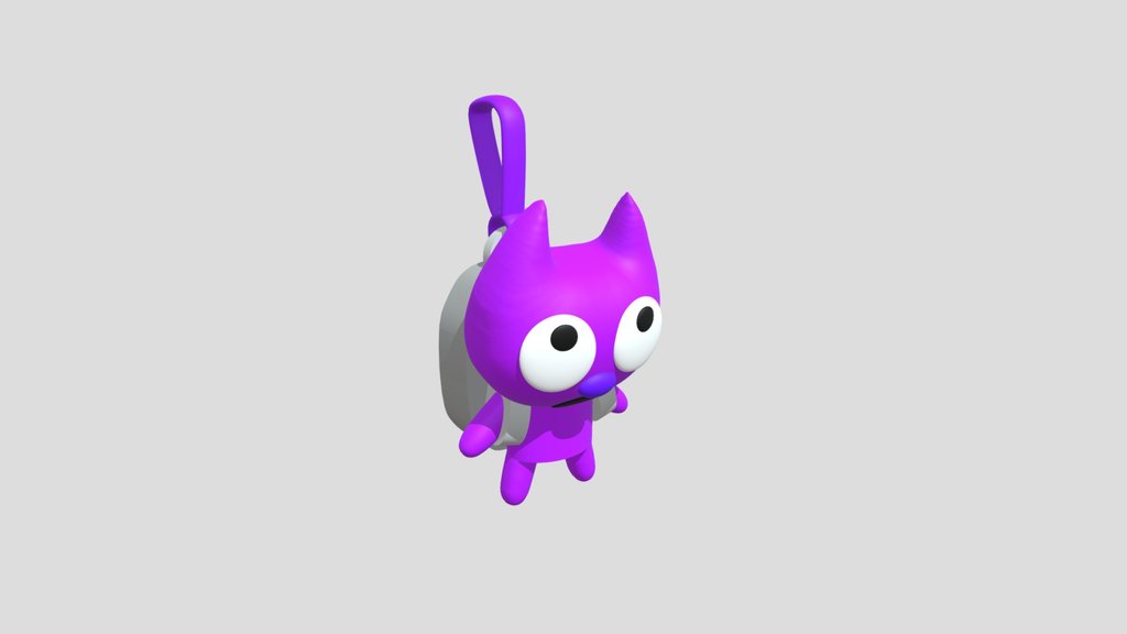 Boris The Backpack Thief Keychain