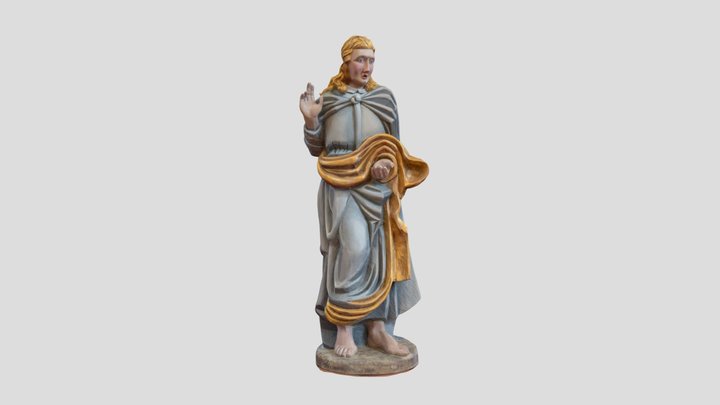 John the Evangelist form Lestene church 3D Model