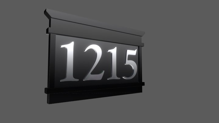 House Numbers 3D Model