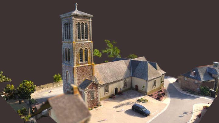 Eglise de Saint-Thurial 3D Model