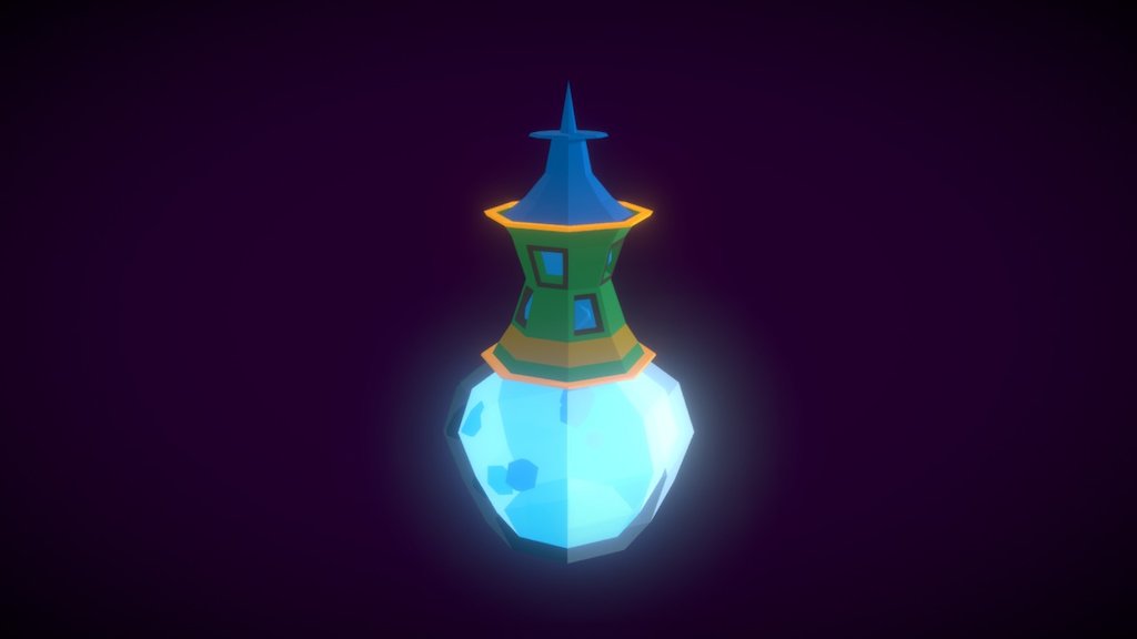 Pocion lowpoly — Sketchfab embed 3D viewer