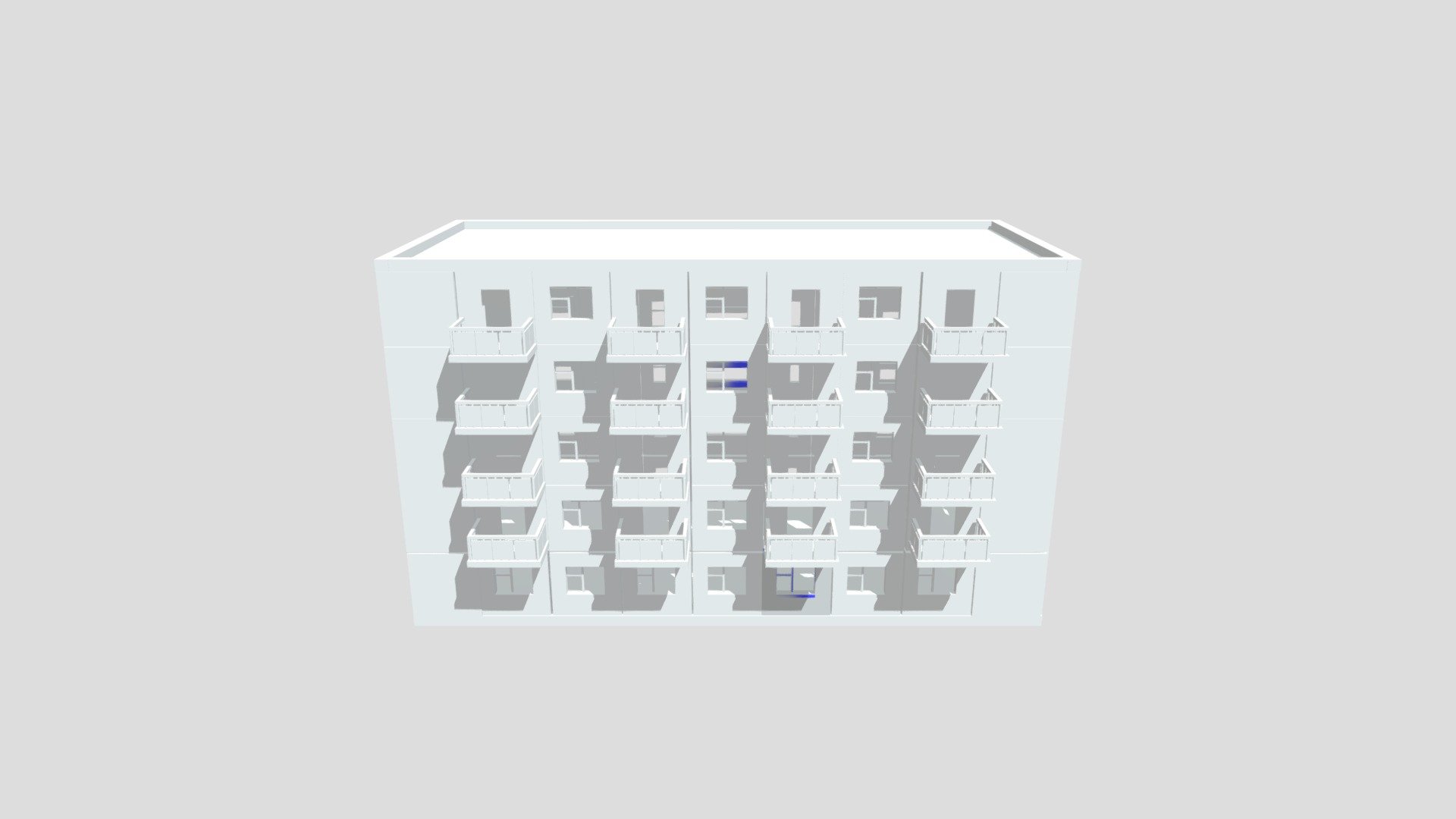 Typical soviet building 3D model