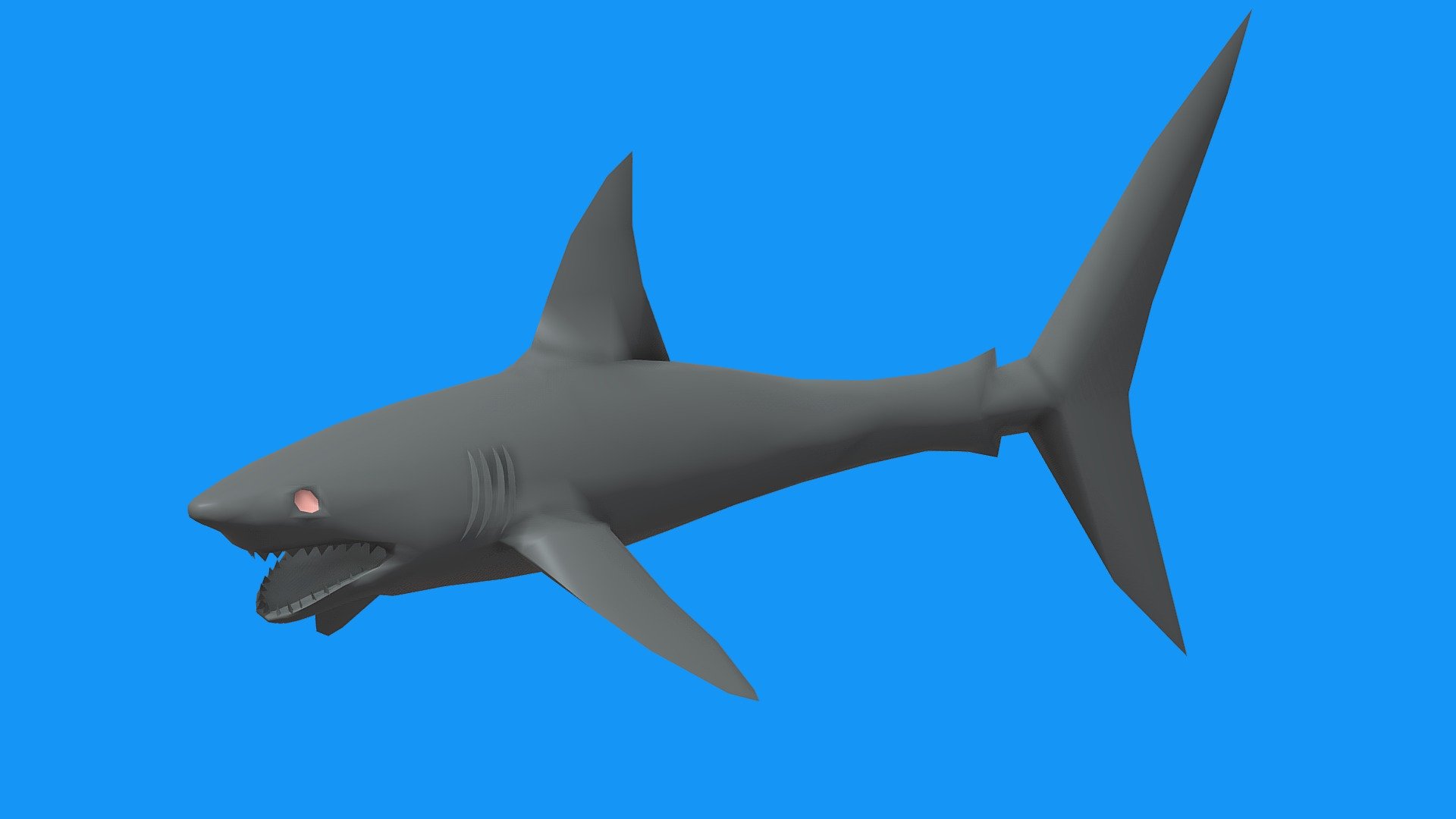 Low Poly | SHARK - Download Free 3D model by maxk3 (@kovmax3663 ...