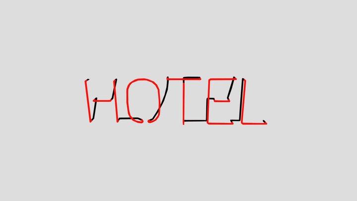Hotel Sign 1 3D Model