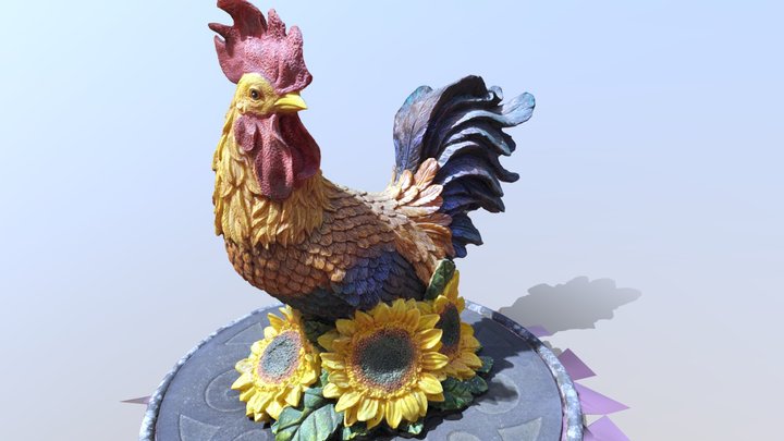 Here comes the Rooster 3D Model