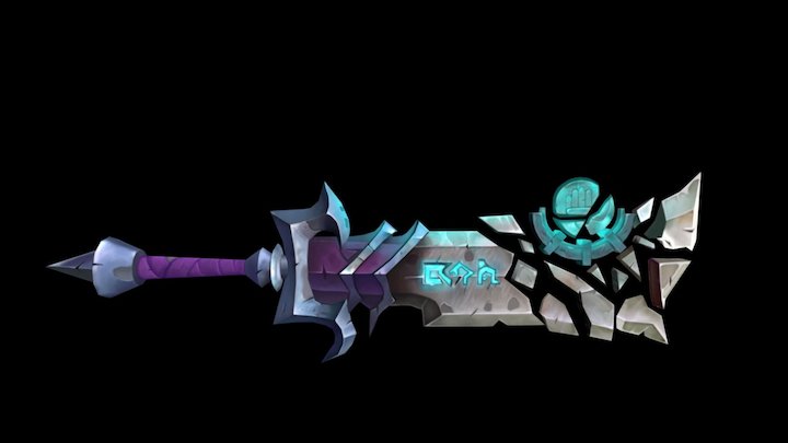 World of Warcraft Artifact Sword- Fan Art 3D Model