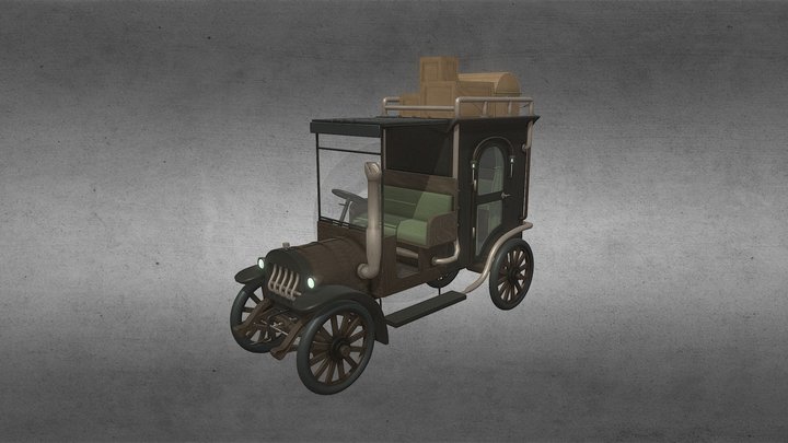 Caravane Steampunk 3D Model