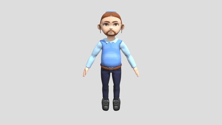Full Body Jewish Man 3D Model