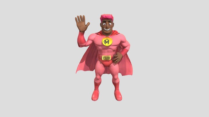 Captain_ Magenta_Carlos Eduardo camisão 3D Model