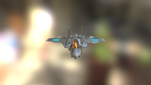 Sci Fi Fighter 3D Model