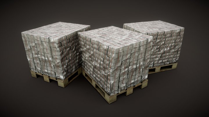 Pallet of Money 3D Model