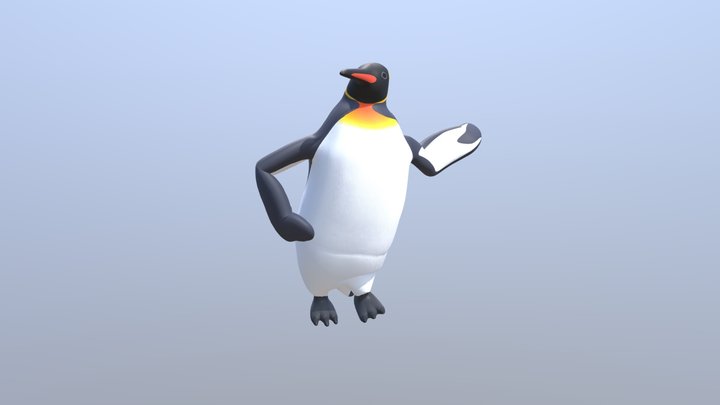 Penguin StandingPose 3D Model