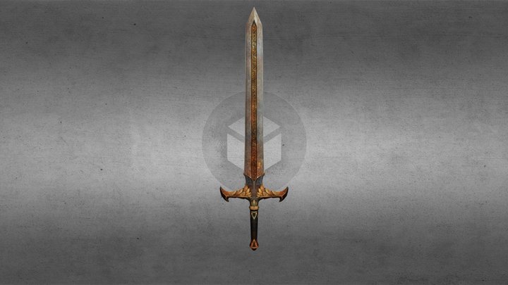 Bless Online - Dragon Sword 3D Model