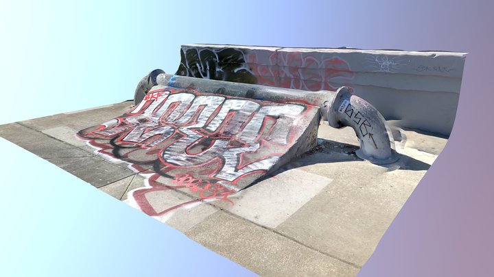 3rd & Army Skate Ramp 3D Model