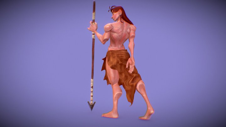 Warrior Lady 3D Model