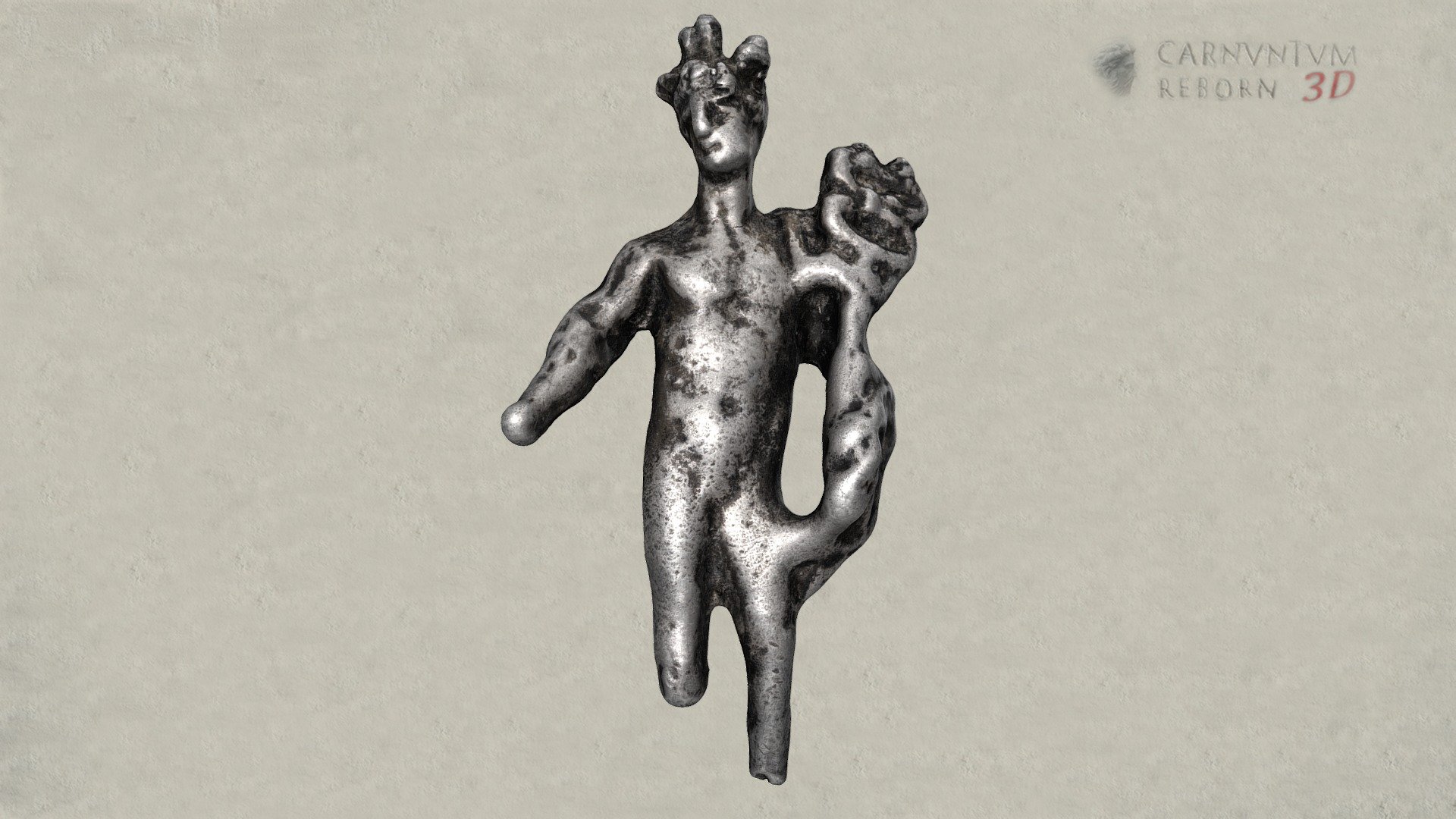 Merkurstatuette — Sketchfab embed 3D viewer