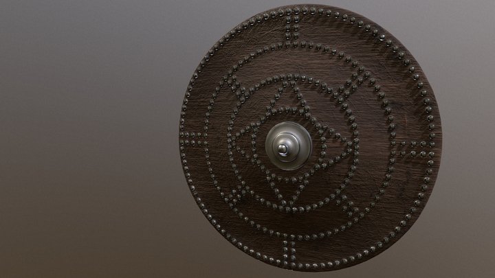 Traditional Scottish Shield 3D Model