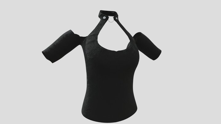 Gothing Halter Top 3D Model