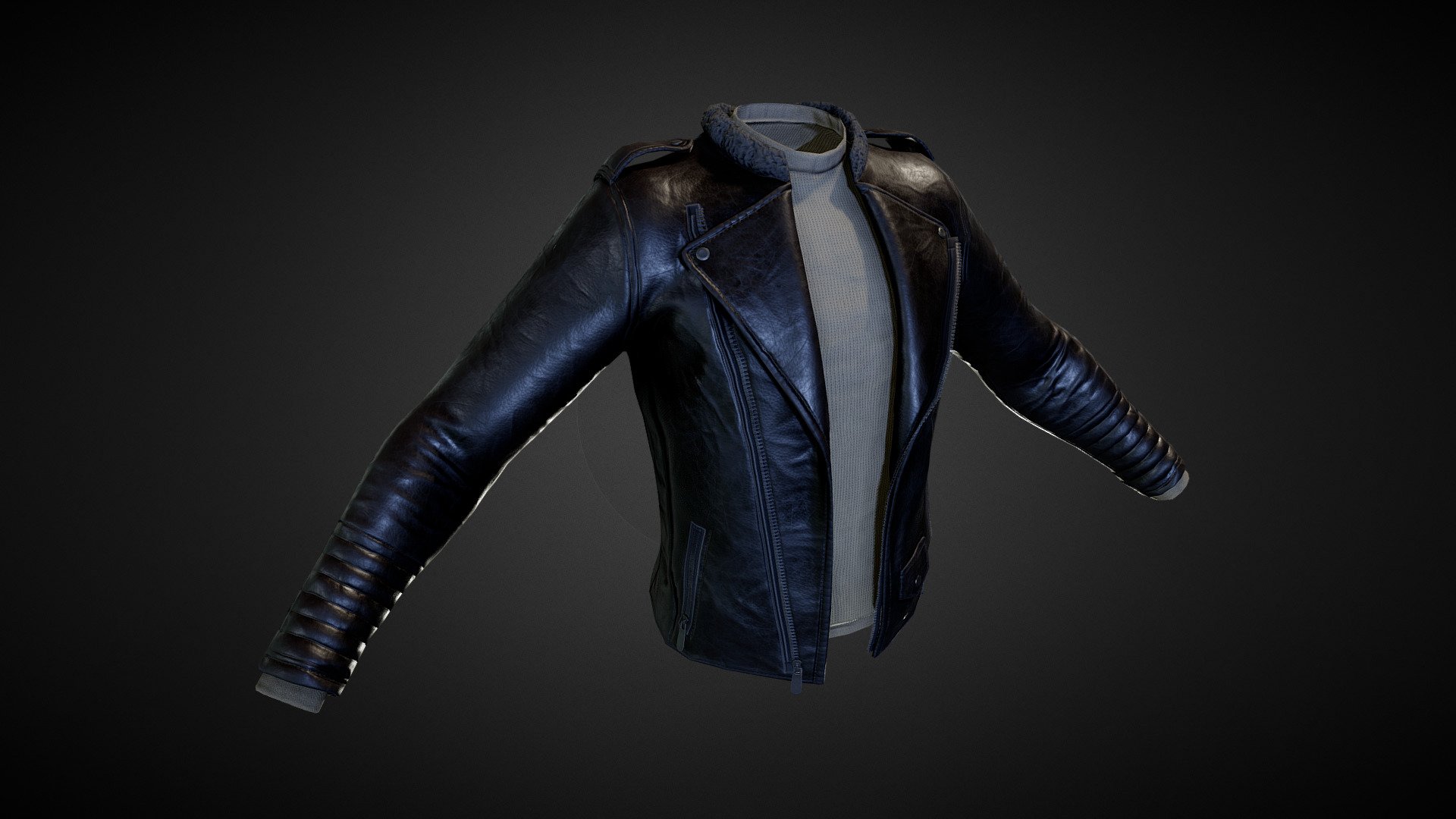 Leather Jacket 3d Model By Soidev A4ec7ac Sketchfab