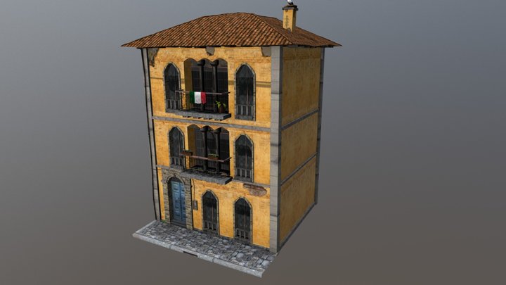 Italian Town house 3D Model