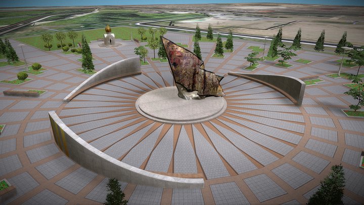 Проект "Знамя Победы", г. Магадан 3D Model