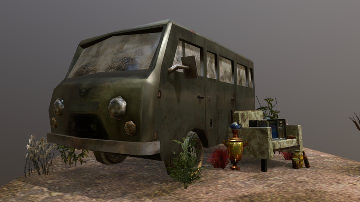 DAE 5 Finished props - Forest Loner 3D Model