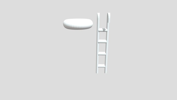 Basic Pool Ladder and Inner Tube (Free to use) 3D Model