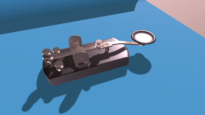 Morse Code Transmitter 3D Model