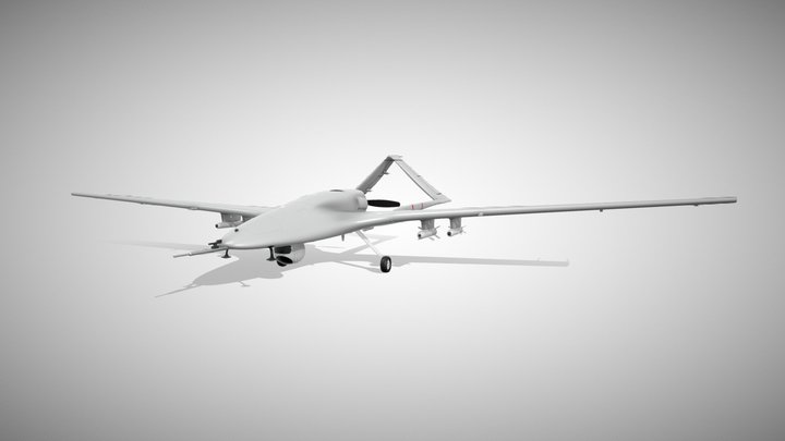 Bayraktar TB-2 Drone 3D Model