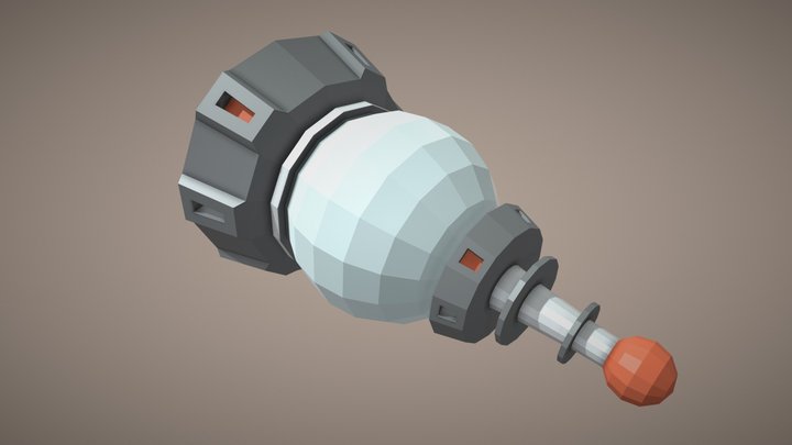 Tesla Laser (Low Poly) 3D Model