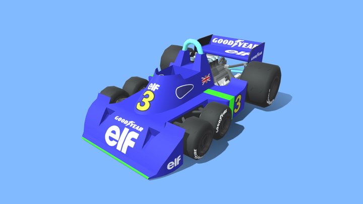 1976 Tyrrell P34 - Stylized 3D Model