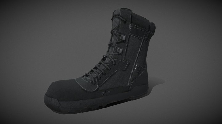 Military Shoe 3D Model