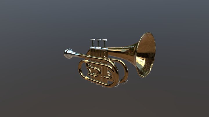 Pocket Trumpet 3D Model