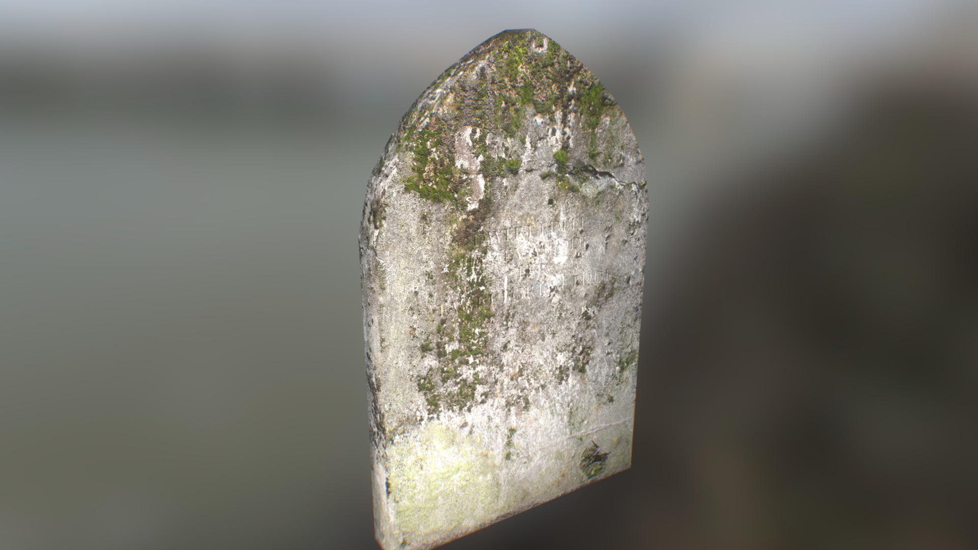 3D model GRAVE 2 - This is a 3D model of the GRAVE 2. The 3D model is about a stone with a hole in it.