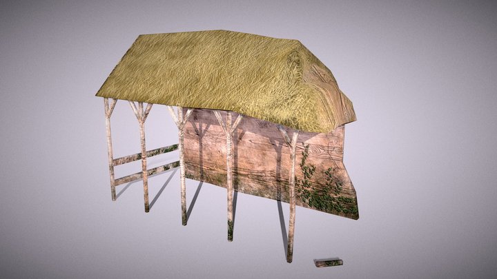 Dilapidated Stalls 3D Model
