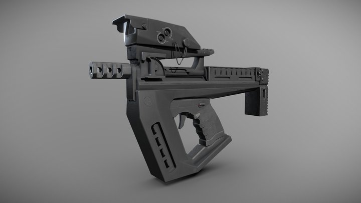 Fisher Munitions: VGBND-45 SMG (Game Ready) 3D Model