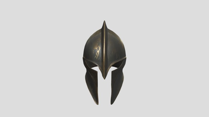 Spartan Helmet (Battle Hardened) 3D Model