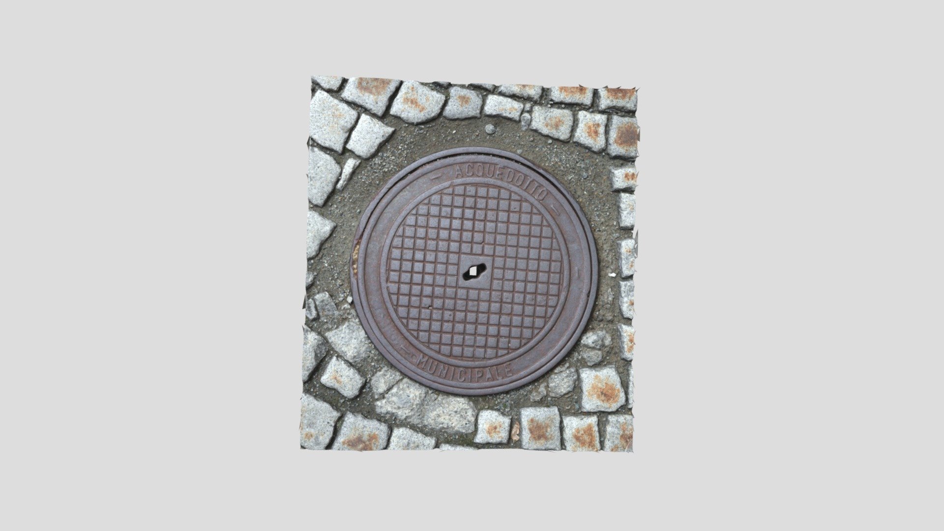 Italian manhole cover