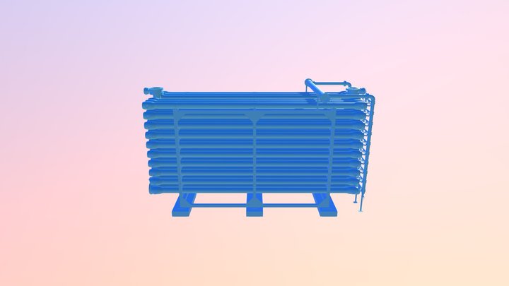 Seawater Reverse Osmosis Train 3D Model